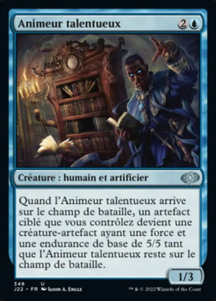 Animeur talentueux, carte Magic J22 348 — extension Jumpstart 2022