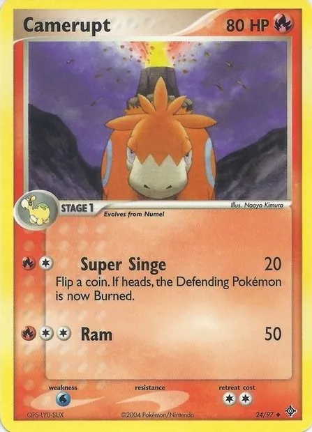 Camerupt, Pokémon card EXBS 024 — EX Battle Stadium set