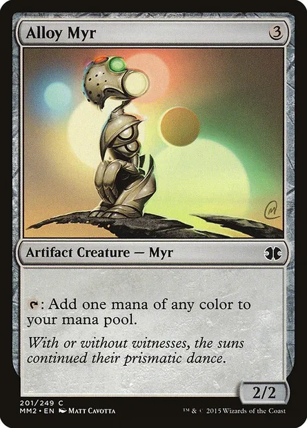 Alloy Myr, Magic card MM2 201 — Modern Masters 2015 set