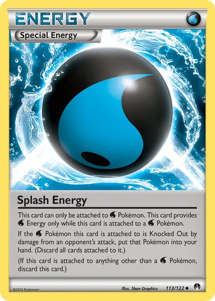Splash Energy, Pokémon card BKP 113 — BREAKpoint set