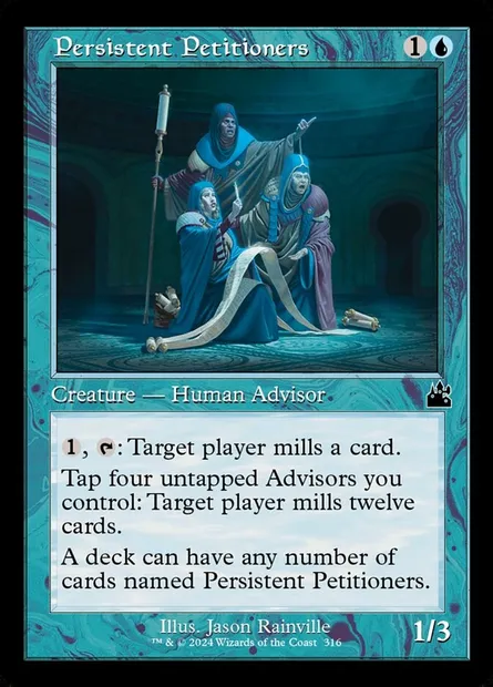 Persistent Petitioners, Magic card RVR 316 — Ravnica Remastered set