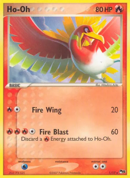 Ho-Oh, carte Pokémon P5 1 — extension POP Series 5