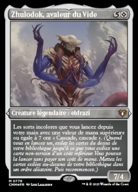 Zhulodok, avaleur du Vide, carte Magic CMM 779 — extension Commander Masters