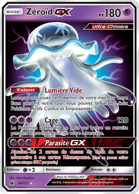 Zéroïd GX, carte Pokémon CIN 49 — extension Invasion Carmin