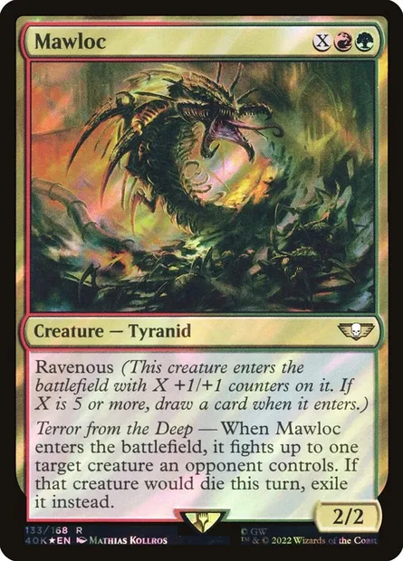 Mawloc, Magic card 40K 133★ — Warhammer 40,000 Commander set