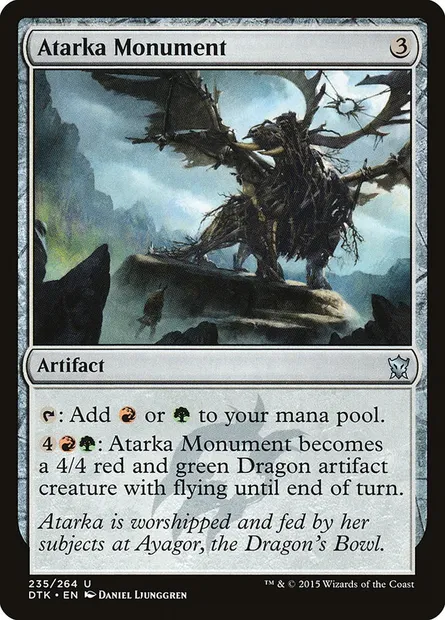 Atarka Monument, Magic card DTK 235 — Dragons of Tarkir set