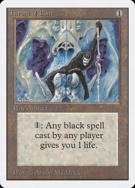 Throne of Bone, Magic card 2ED 274 — Unlimited Edition set