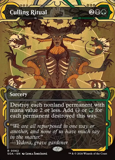 Culling Ritual, Magic card SOA 62 — Secrets of Strixhaven Mystical Archive set