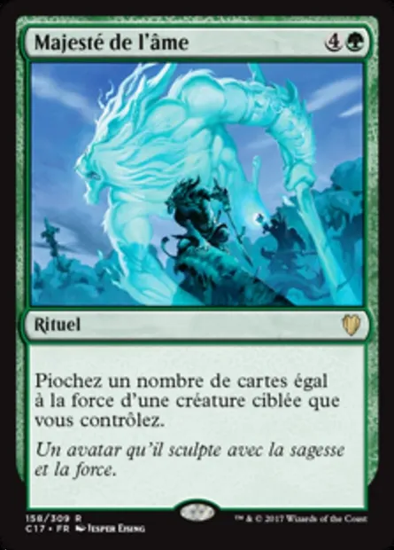 Majesté de l'âme, carte Magic C17 158 — extension Commander 2017