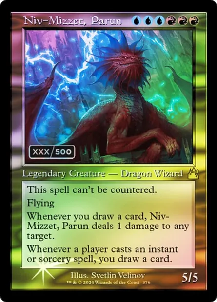 Niv-Mizzet, Parun, Magic card RVR 376z — Ravnica Remastered set