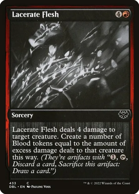 Lacérer la chair, carte Magic DBL 433 — extension Innistrad : Double Programme
