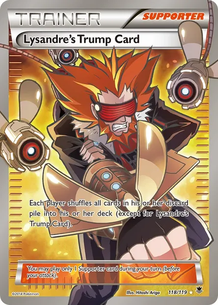 Lysandre's Trump Card, Pokémon card PHF 118 — Phantom Forces set