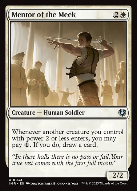 Mentor des humbles, carte Magic INR 34 — extension Innistrad Remastered