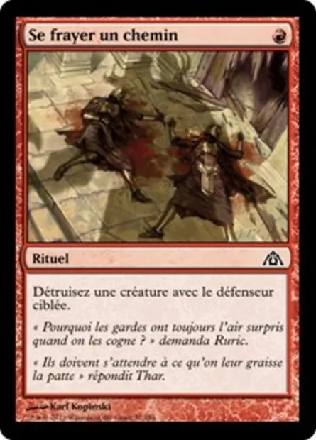 Se frayer un chemin, carte Magic DGM 32 — extension Le labyrinthe du dragon