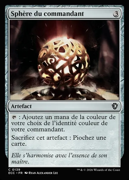 Sphère du commandant, carte Magic ECC 139 — extension Lorwyn Eclipsed Commander