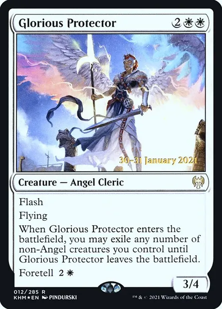 Glorious Protector, Magic card PKHM 12s — Kaldheim Promos set