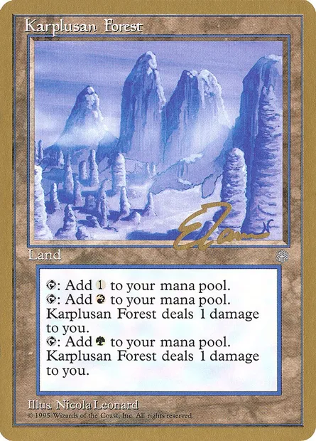 Forêt de Karpluse, carte Magic PTC et356 — extension Pro Tour Collector Set