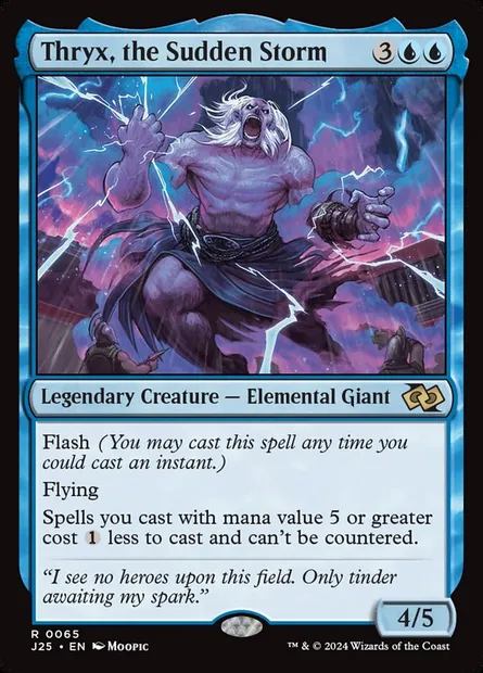 Thryx, the Sudden Storm, Magic card J25 65 — Foundations Jumpstart set