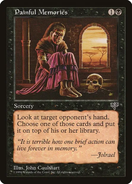 Souvenirs douloureux, carte Magic MIR 133 — extension Mirage