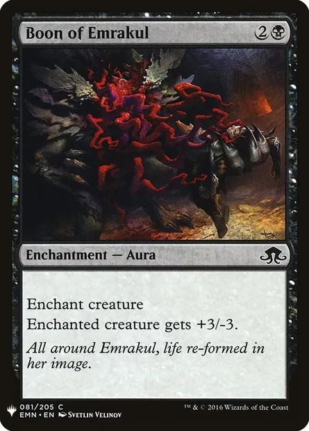 Boon of Emrakul, Magic card PLST EMN-81 — The List set