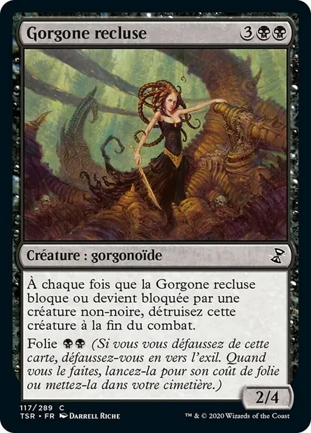 Gorgone recluse, carte Magic TSR 117 — extension Spirale Temporelle Remastered