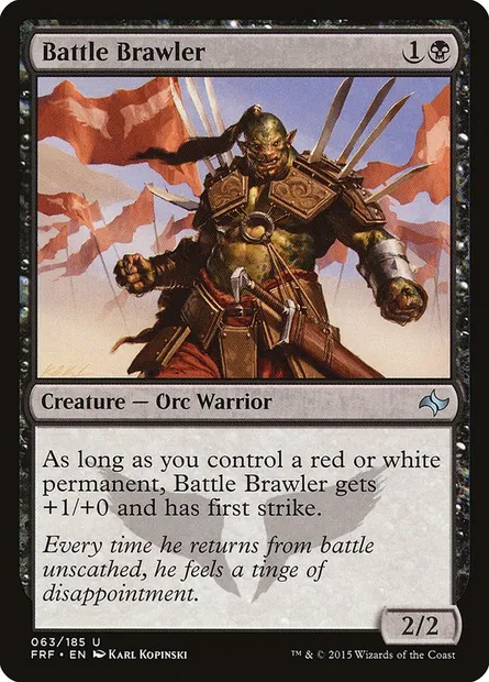 Battle Brawler, Magic card FRF 63 — Fate Reforged set