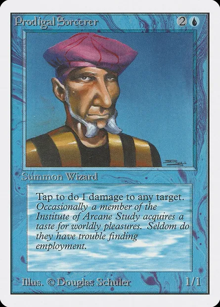 Prodigal Sorcerer, Magic card 2ED 74 — Unlimited Edition set