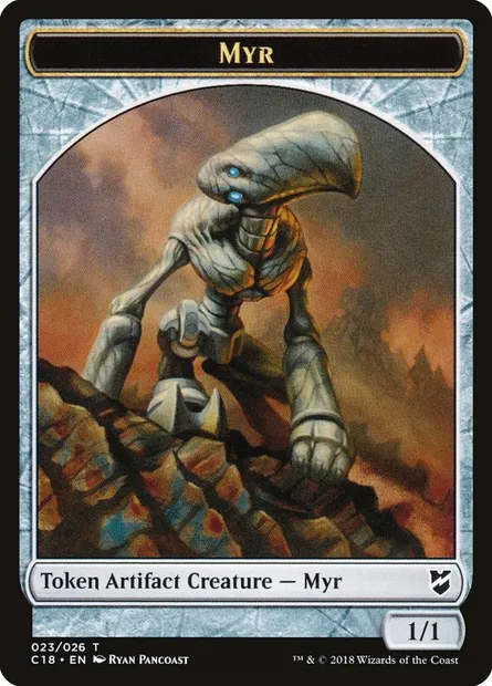 Myr, Magic card TC18 23 — Commander 2018 Tokens set