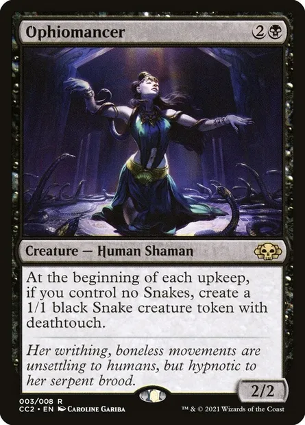 Ophiomancer, Magic card CC2 3 — Commander Collection: Black set