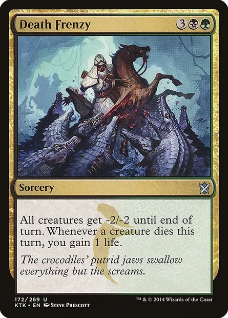 Death Frenzy, Magic card KTK 172 — Khans of Tarkir set