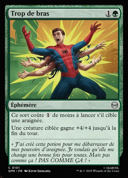 Trop de bras, carte Magic SPM 101 — extension Marvel's Spider-Man