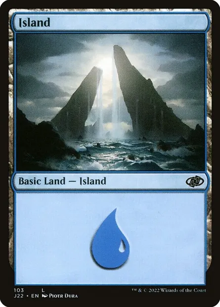 Island, Magic card J22 103 — Jumpstart 2022 set