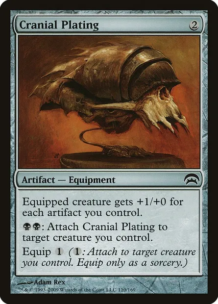 Cranial Plating, Magic card HOP 110 — Planechase set