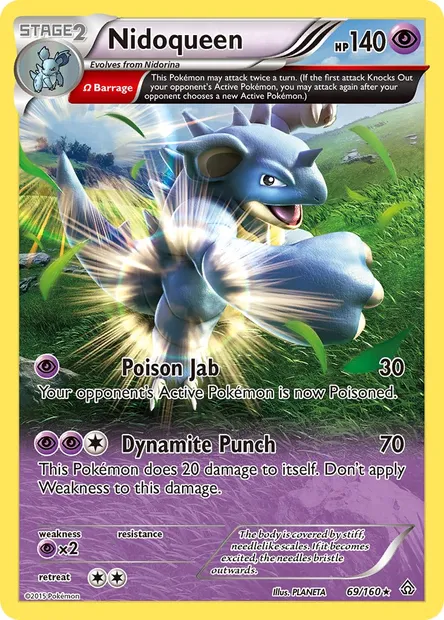 Nidoqueen, Pokémon card PRC 69 — Primal Clash set