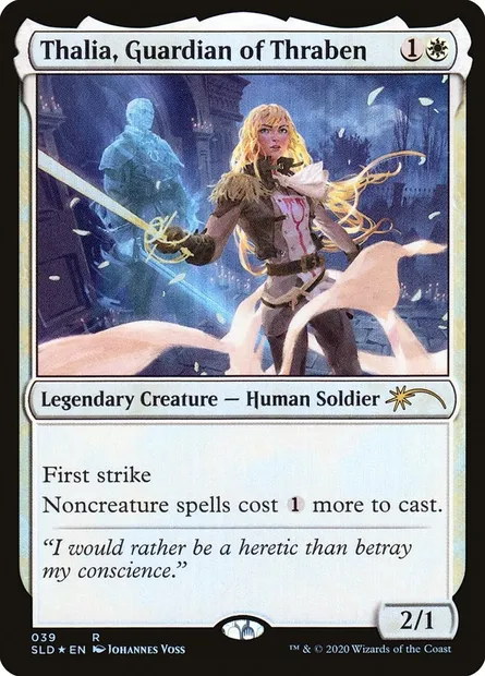 Thalia, gardienne de Thraben, carte Magic SLD 39 — extension Secret Lair Drop
