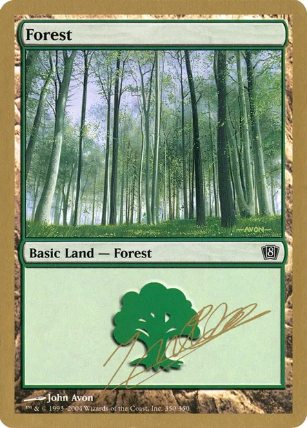 Forest, Magic card WC04 jn350 — World Championship Decks 2004 set