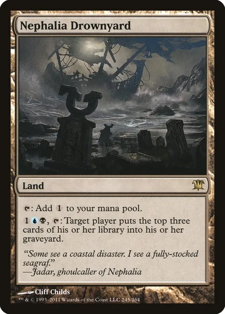 Nephalia Drownyard, Magic card ISD 245 — Innistrad set