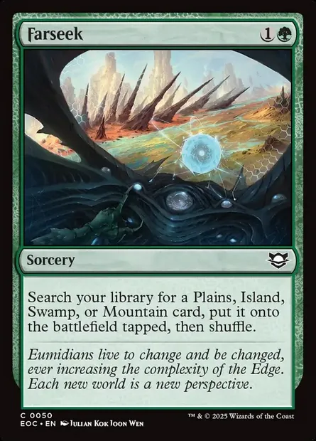 Farseek, Magic card EOC 50 — Edge of Eternities Commander set