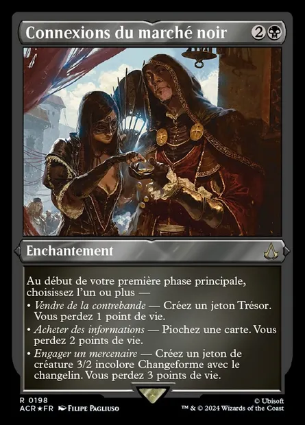 Connexions du marché noir, carte Magic ACR 198 — extension Assassin's Creed