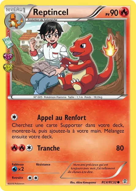 Reptincel, carte Pokémon GEN RC4 — extension Générations