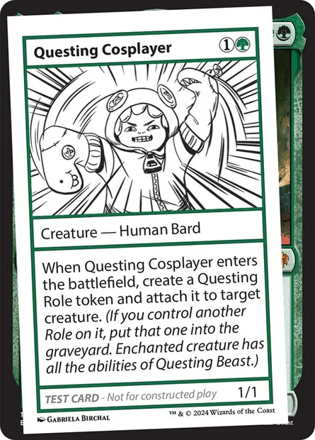 Questing Cosplayer, carte Magic MB2 583 — extension Mystery Booster 2