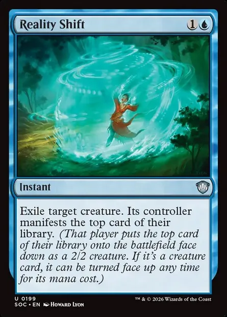 Reality Shift, Magic card SOC 199 — Secrets of Strixhaven Commander set