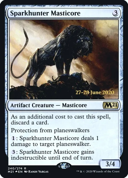 Sparkhunter Masticore, Magic card PM21 240s — Core Set 2021 Promos set