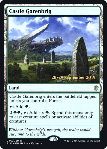 Castle Garenbrig, Magic card PELD 240s — Throne of Eldraine Promos set