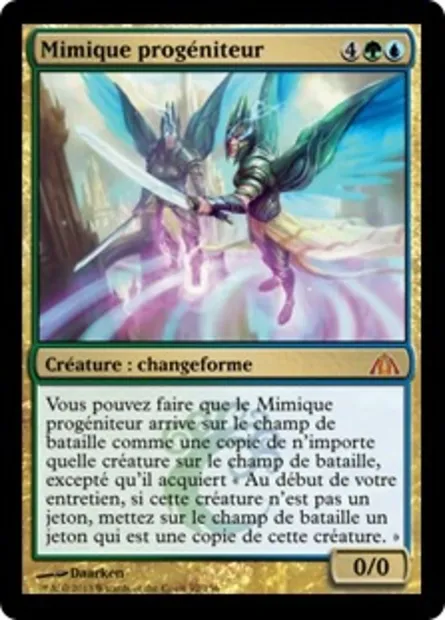 Mimique progéniteur, carte Magic DGM 92 — extension Le labyrinthe du dragon