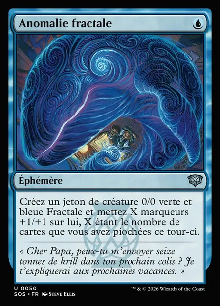 Anomalie fractale, carte Magic SOS 50 — extension Secrets of Strixhaven