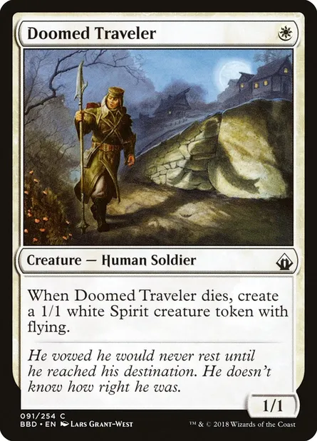 Doomed Traveler, Magic card BBD 91 — Battlebond set