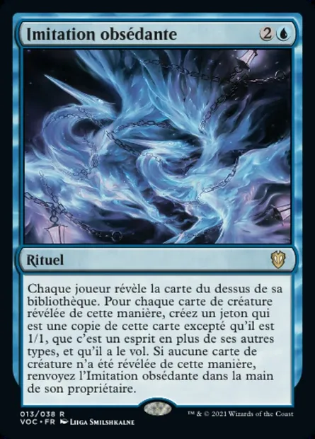 Imitation obsédante, carte Magic VOC 13 — extension Crimson Vow Commander
