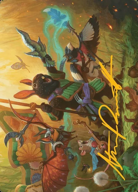 Valley Questcaller // Valley Questcaller, carte Magic ABLB 4 — extension Bloomburrow Art Series