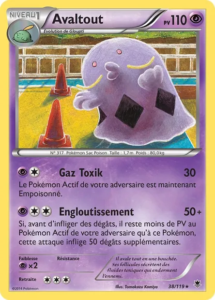 Avaltout, carte Pokémon PHF 38 — extension Vigueur Spectrale